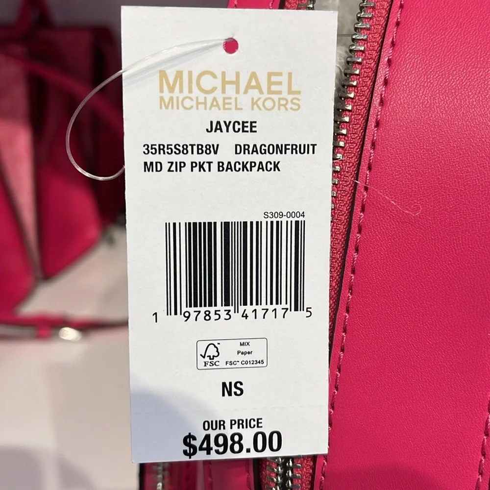 Michael Kors Jaycee Medium Ombré Signature Logo Backpack
Dragonfruit
NWT - Picture 9 of 13